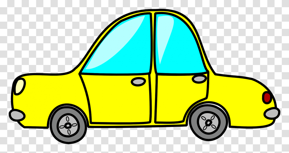 Car Taxi Cab Cab Yellow Vehicle Auto Automobile Car Animation Gif, Transportation Transparent Png
