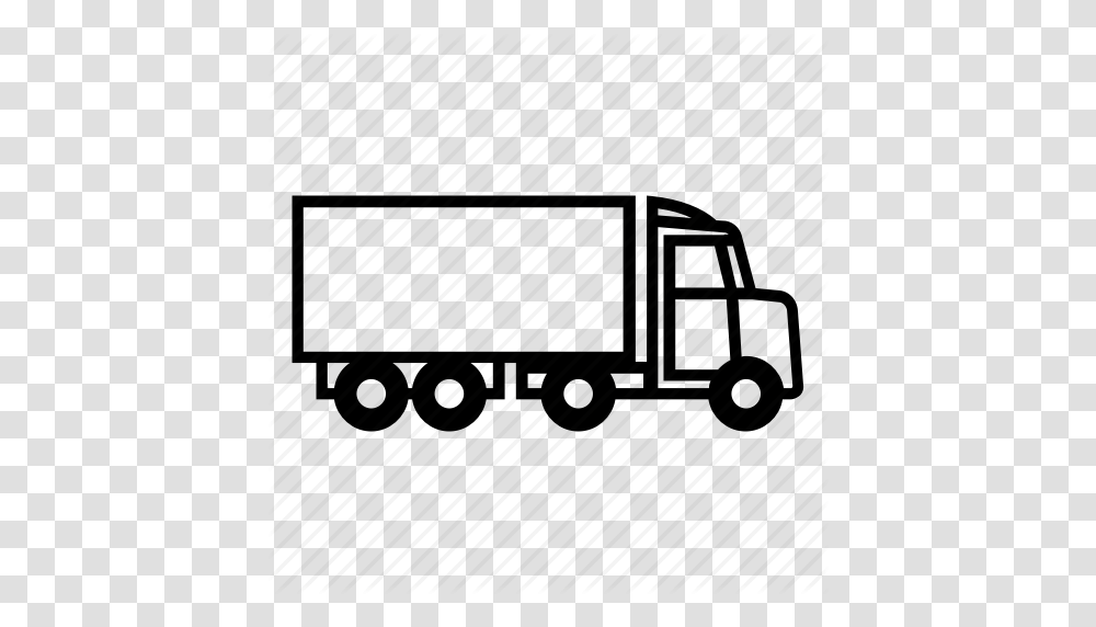 Car Trailer Truck Icon, Moving Van, Vehicle, Transportation, Caravan Transparent Png