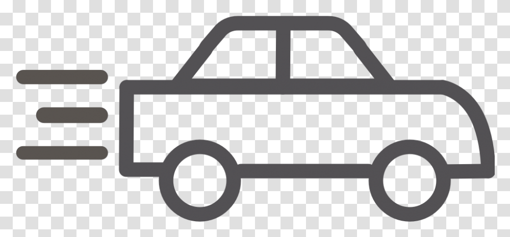 Car Transportation Car Outline Clipart Full Cartoon Car, Bumper, Vehicle, Van, Caravan Transparent Png
