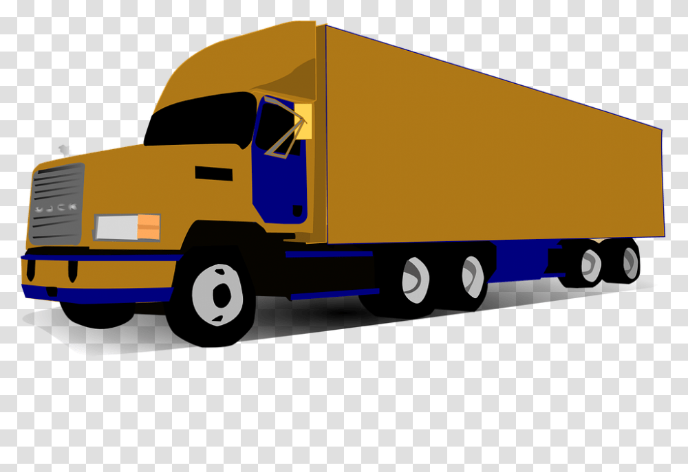 Car Truck Computer Icons Clip Art, Trailer Truck, Vehicle, Transportation, Moving Van Transparent Png