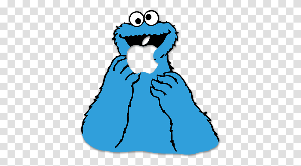 Car & Motorbike Stickers Cookie Monster Cookie Monster Stickers Macbook, Silhouette, Person, Human, Outdoors Transparent Png