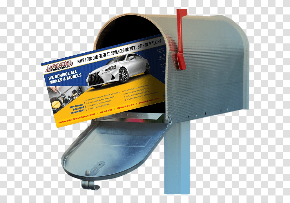 Car, Vehicle, Transportation, Automobile, Mailbox Transparent Png