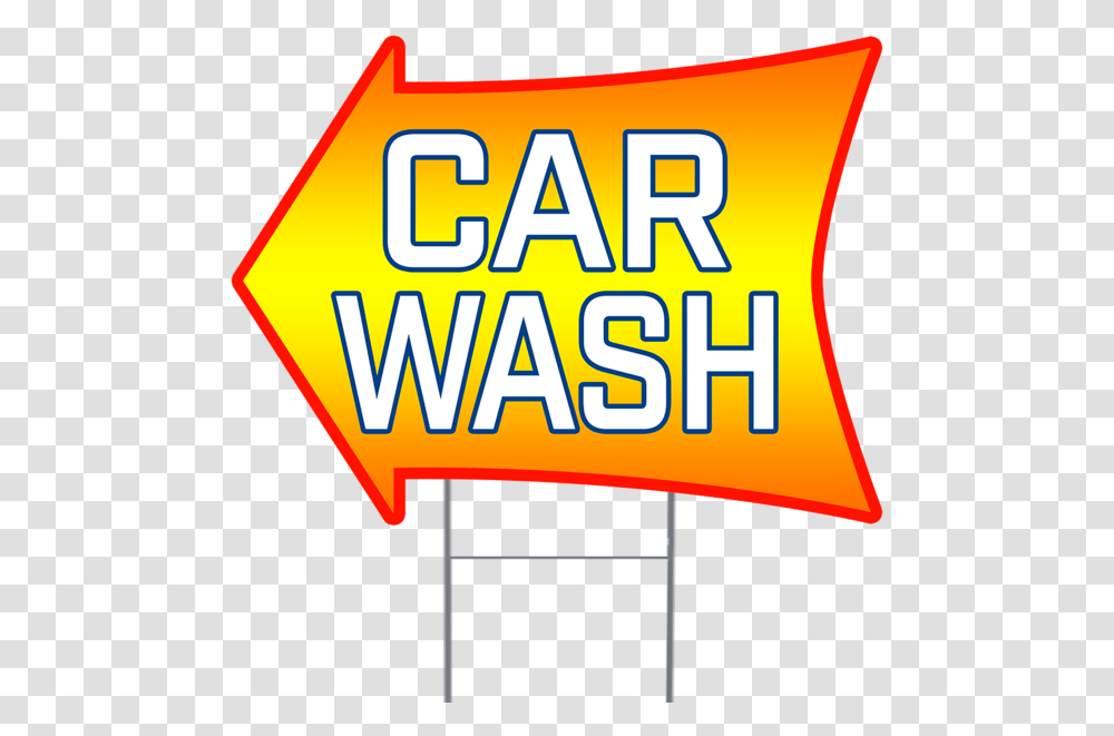 Car Wash 2 Sided Arrow Yard Sign, Label, Word Transparent Png