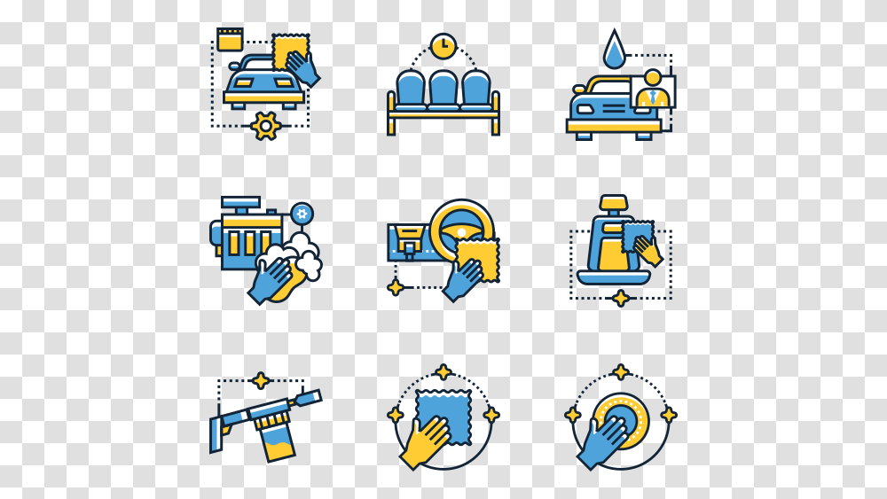 Car Wash Car Wash Icon Backgrund, Pac Man, Wheel, Machine, Vehicle Transparent Png