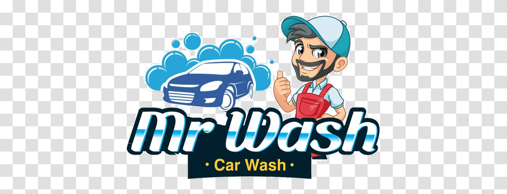 Car Wash Cleaning Service Provider Mr Wash Logo, Person, Poster, Advertisement, Flyer Transparent Png