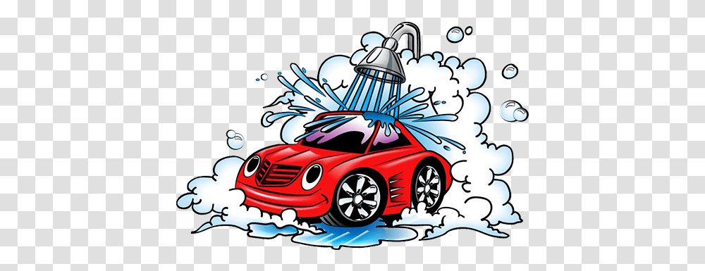 Car Wash Image Cartoon Car Wash, Vehicle, Transportation, Automobile, Washing Transparent Png