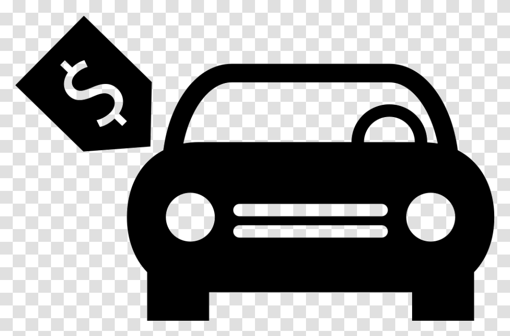 Car With Price Tag Car Price Icon, Vehicle, Transportation, Bumper, Automobile Transparent Png