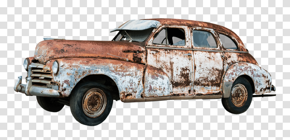 Car Wreck Scrap Rust Old Rusty Old Rusty Car, Pickup Truck, Vehicle, Transportation Transparent Png