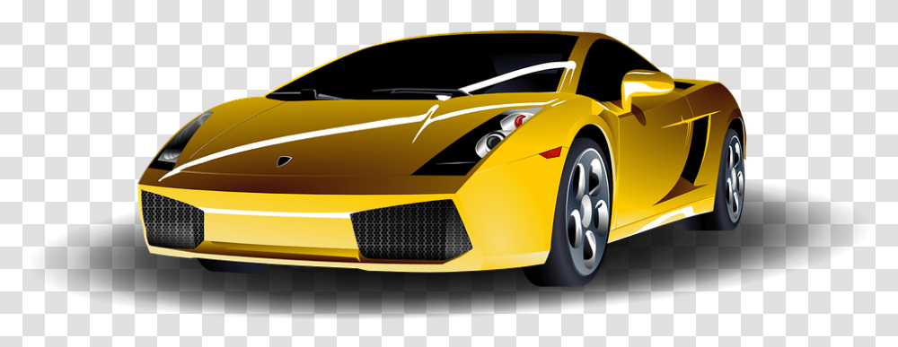 Car Yellow Sports Vehicle Lamborghini Racing Car Lamborghini Gallardo, Transportation, Automobile, Tire, Wheel Transparent Png