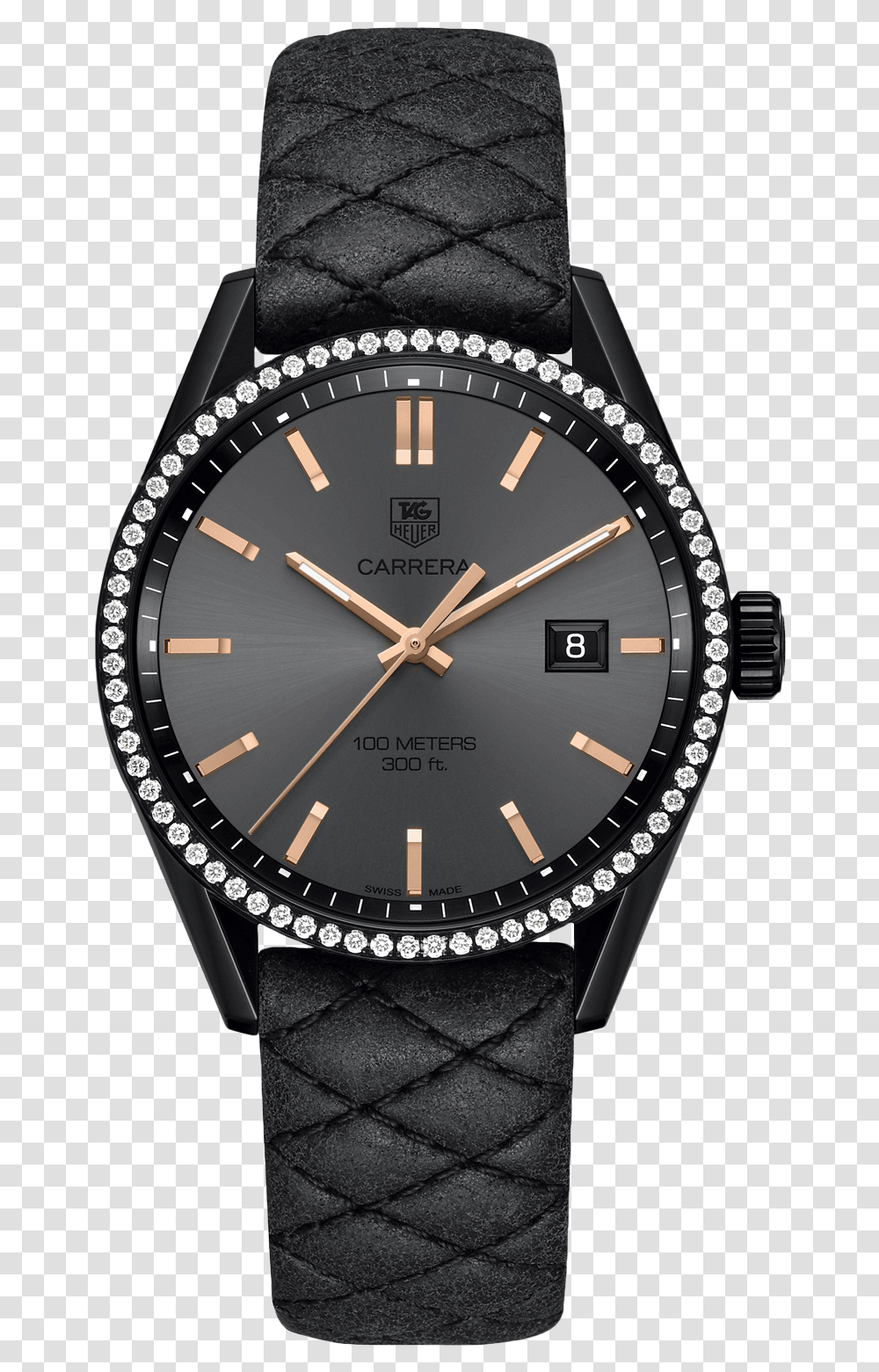 Cara Delevingne Tag Heuer Black Watches For Woman, Wristwatch, Clock Tower, Architecture, Building Transparent Png