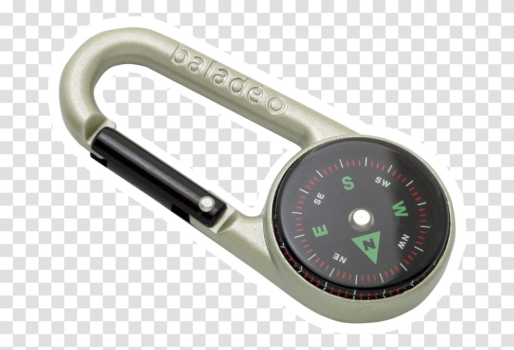 Carabiner Compass City Mousqueton Boussole, Wristwatch, Gauge, Tachometer Transparent Png