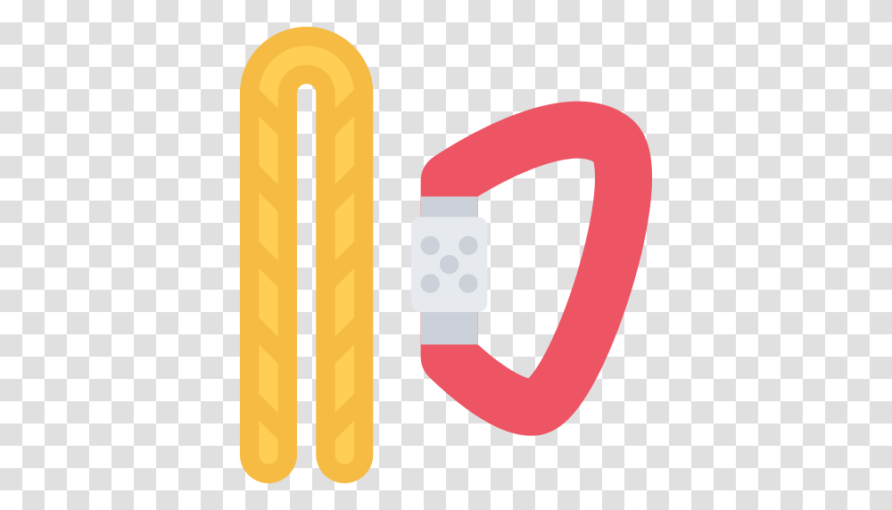 Carabiner Rope Icon, Label, Tape, Buckle Transparent Png
