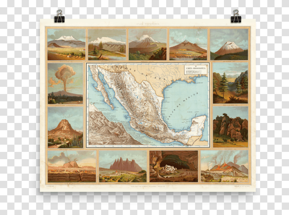 Caracteristicas Fisicas De Mexico, Map, Diagram, Plot, Atlas Transparent Png