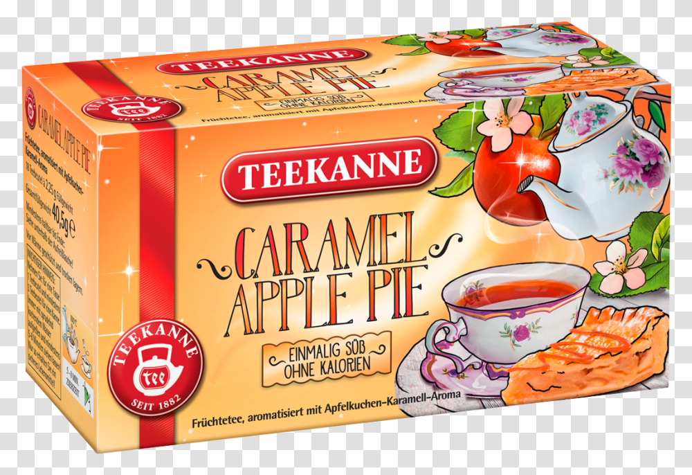 Caramel Apple Pie Tea, Bowl, Label, Food Transparent Png