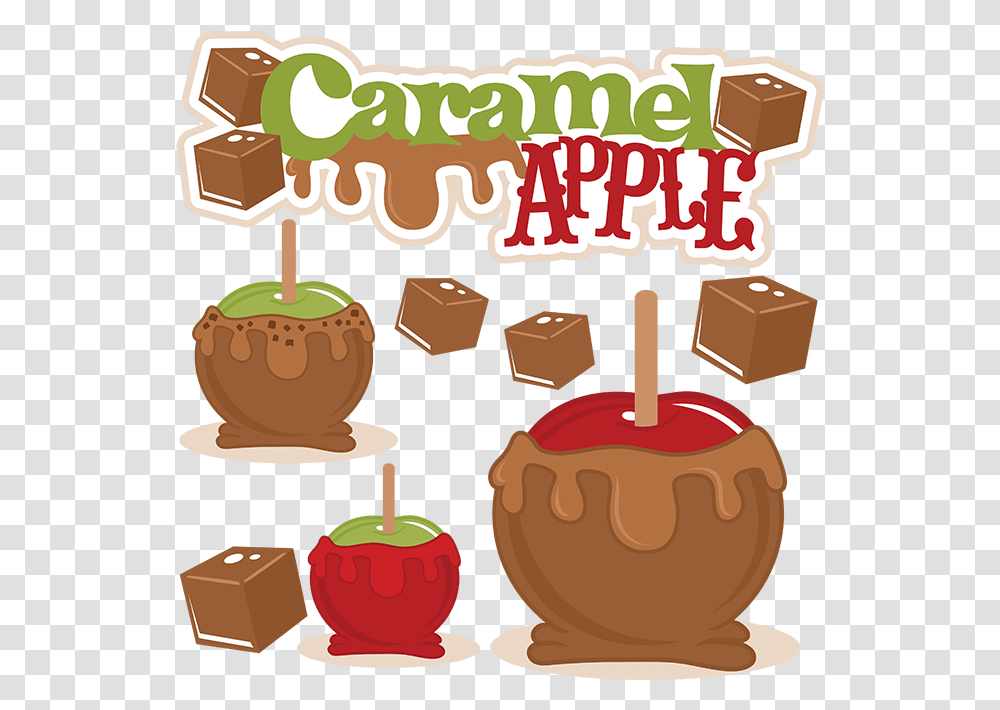 Caramel Apple Svg Cut File Cutting Fall Cute Caramel Apple Clipart, Plant, Birthday Cake, Dessert, Food Transparent Png