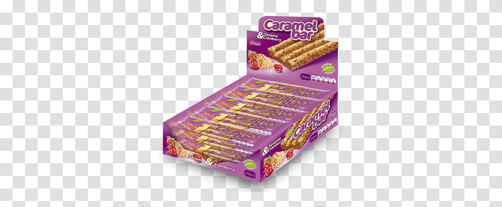 Caramel Bars Sesame And Cranberry Snack, Food, Rug, Passport, Id Cards Transparent Png