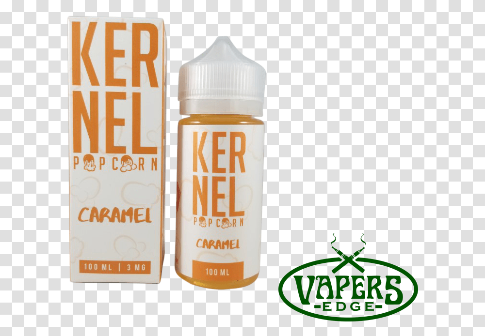 Caramel By Kernel Gourmet Popcorn Eliquid Clearance Anderson Surfboards, Cosmetics, Bottle, Deodorant, Tin Transparent Png