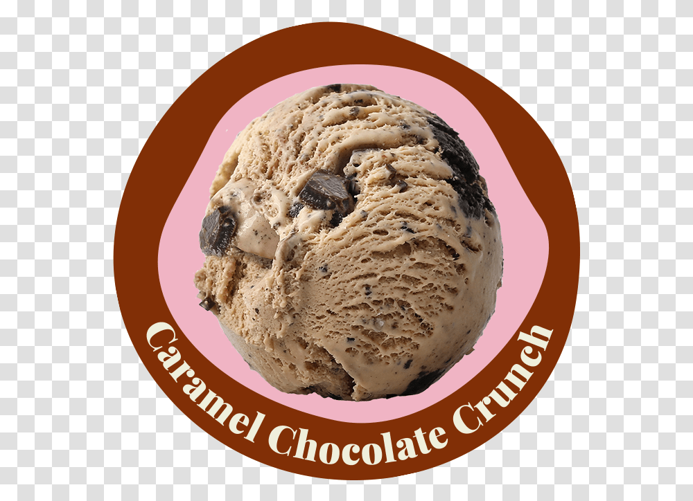 Caramel Choc Crunch Caramel Chocolate Crunch Ice Cream, Dessert, Food, Creme Transparent Png