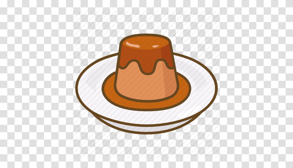 Caramel Creme Custard Dessert Flan Pudding Icon, Apparel, Hat, Cowboy Hat Transparent Png