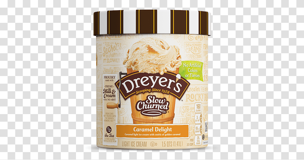 Caramel Delight Butter Pecan Ice Cream, Plant, Food, Label, Text Transparent Png
