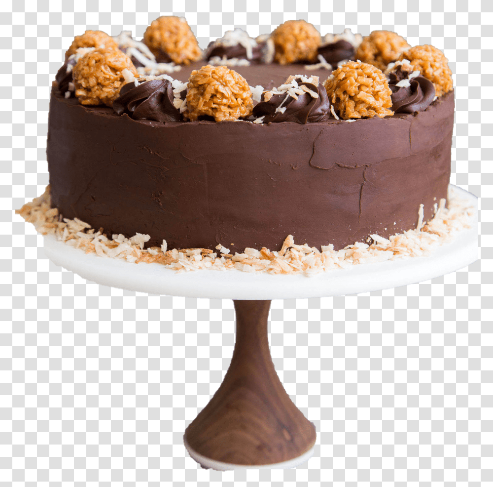 Caramel Nutty Chocolate Cake Chocolate Cake, Dessert, Food, Sweets, Confectionery Transparent Png