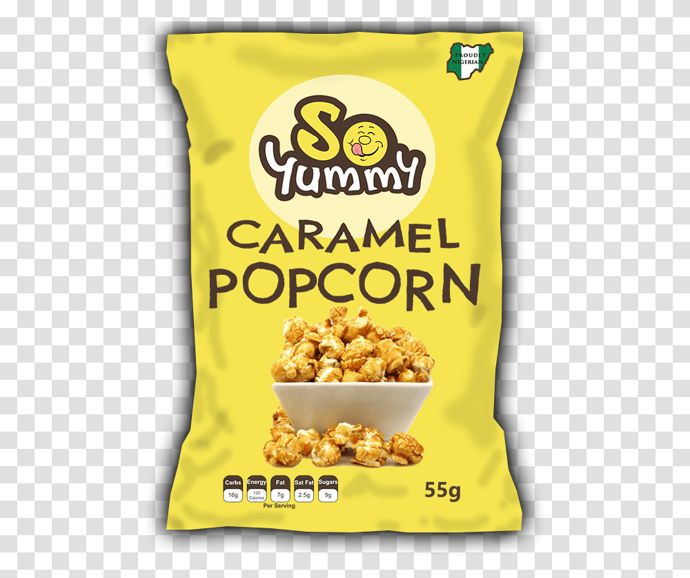 Caramel Popcorn Nigeria, Food, Plant, Snack Transparent Png