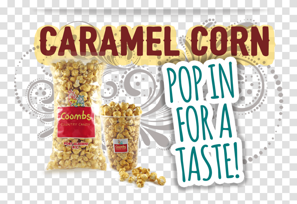 Caramelcorn Banner Seed, Food, Popcorn, Snack, Bowl Transparent Png