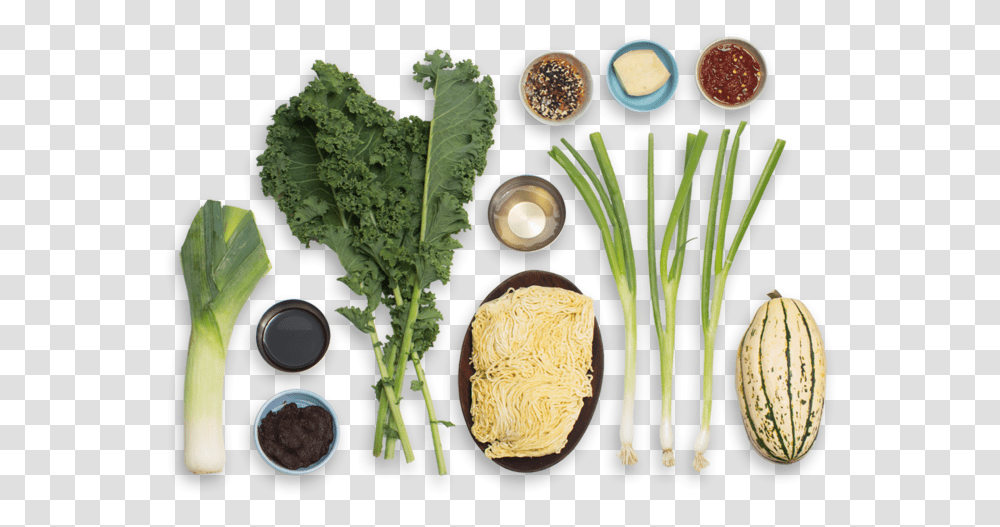 Caramelized Leek Amp Barley Miso Ramen With Delicata Superfood, Plant, Vegetable, Produce, Cabbage Transparent Png