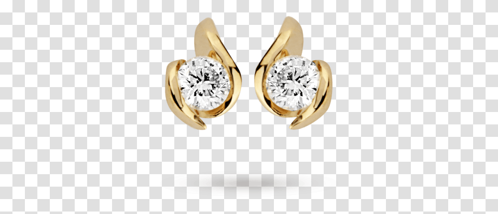 Carat Gold 025ct Wrapped In Love Diamond Earrings Earring, Accessories, Accessory, Jewelry, Gemstone Transparent Png