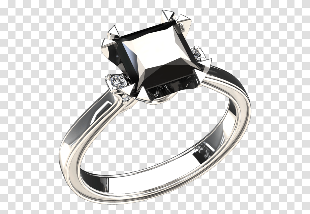 Carat Princess Cut Black Diamond Solitaire 14k Gold Princess Cut, Ring, Jewelry, Accessories, Accessory Transparent Png