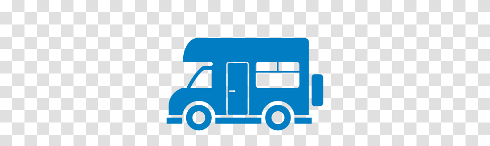 Caravan Clipart Blue, Vehicle, Transportation, Bus, Minibus Transparent Png