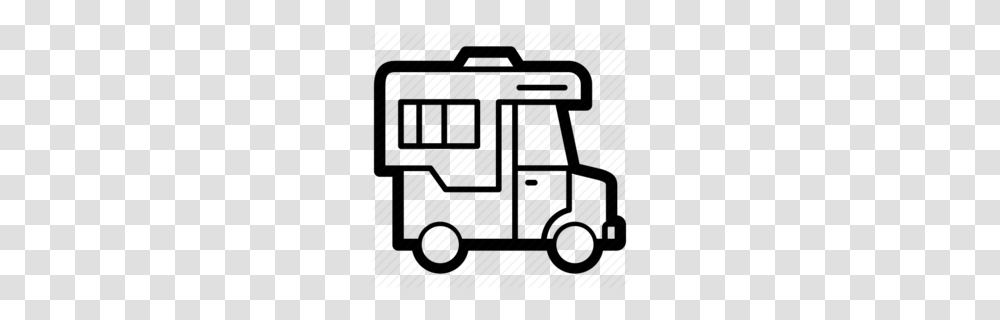 Caravan Clipart, Vehicle, Transportation, Stencil Transparent Png