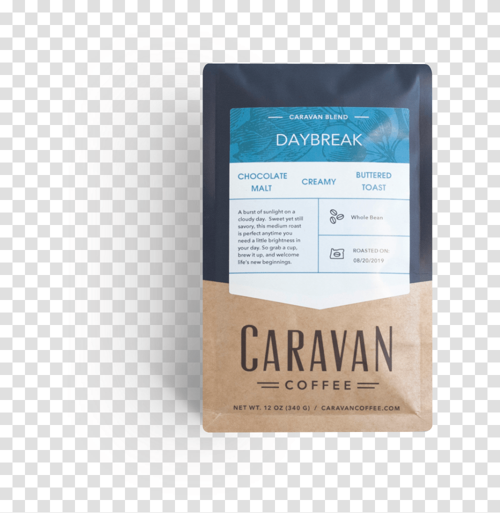 Caravan Day Break Front, Cardboard, Box, Carton, Label Transparent Png
