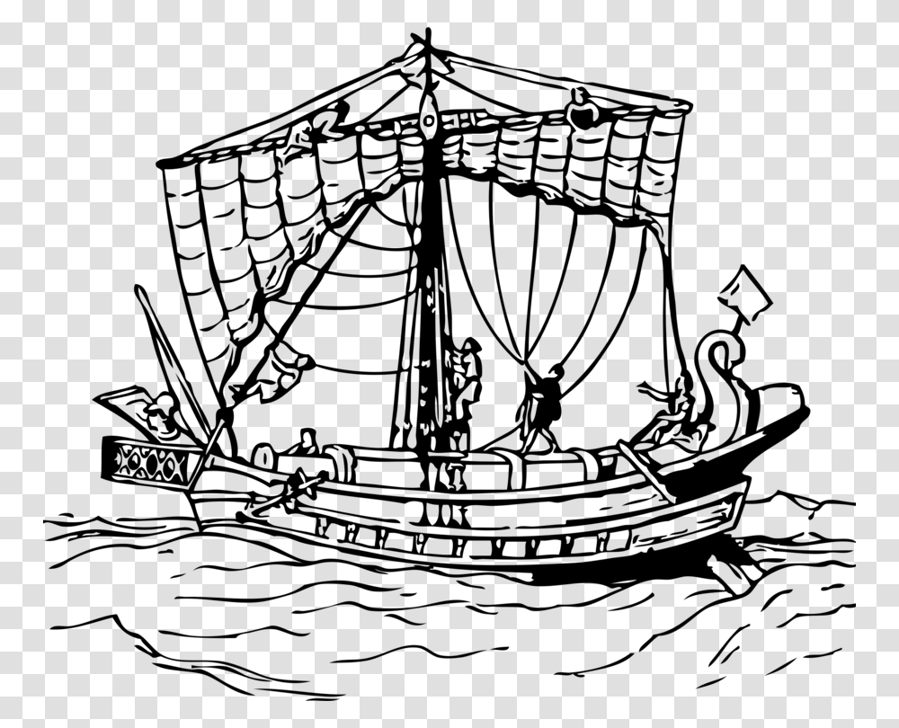 Caravelshipboat Brailed Sail, Gray, World Of Warcraft Transparent Png