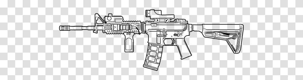Carbine Drawing, Gray, World Of Warcraft Transparent Png