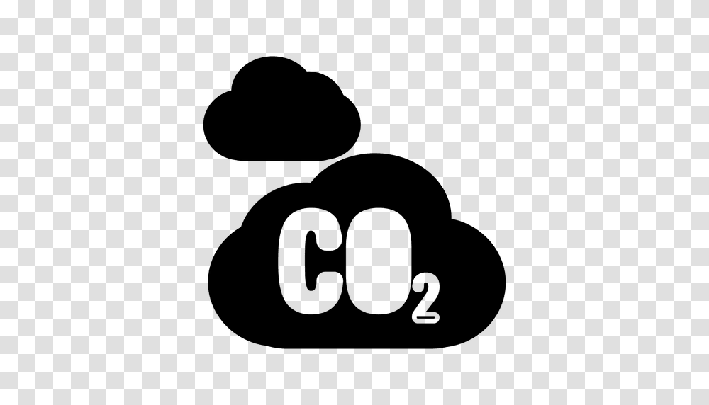 Carbon Dioxide Cloud Icon, Number, Label Transparent Png