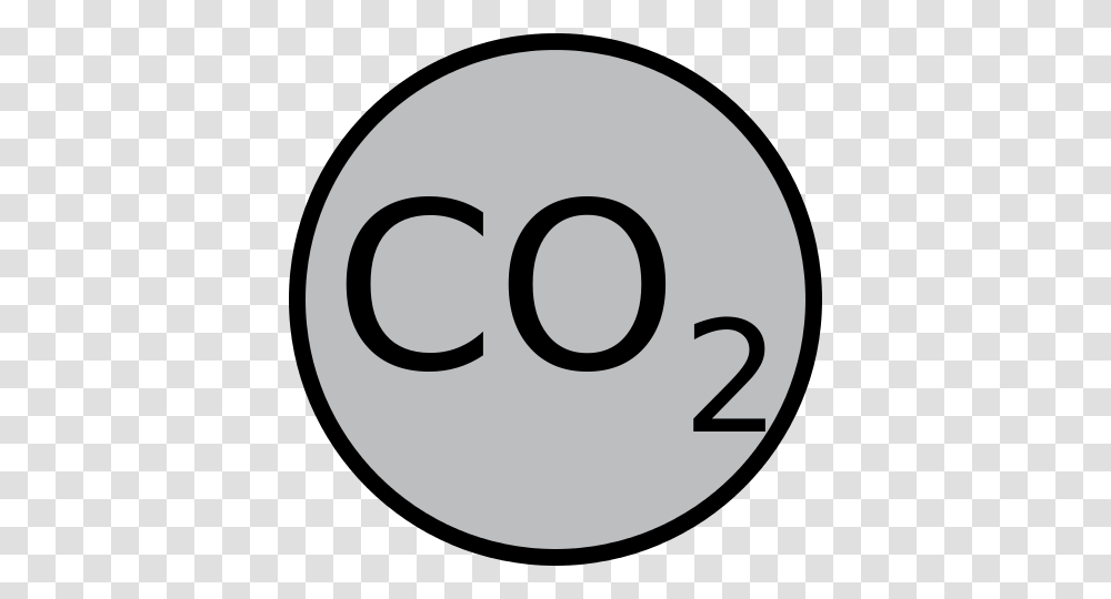 Carbon Dioxide Symbol, Label, Number, Disk Transparent Png