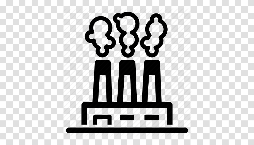 Carbon Emission Factory Polluting Pollution Smog Smoke Icon, Trophy, Figurine Transparent Png