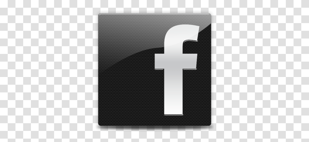 Carbon Facebook Icon Psd Free Download Facebook Iaret Siyah Beyaz, Cross, Symbol, Text, Electronics Transparent Png