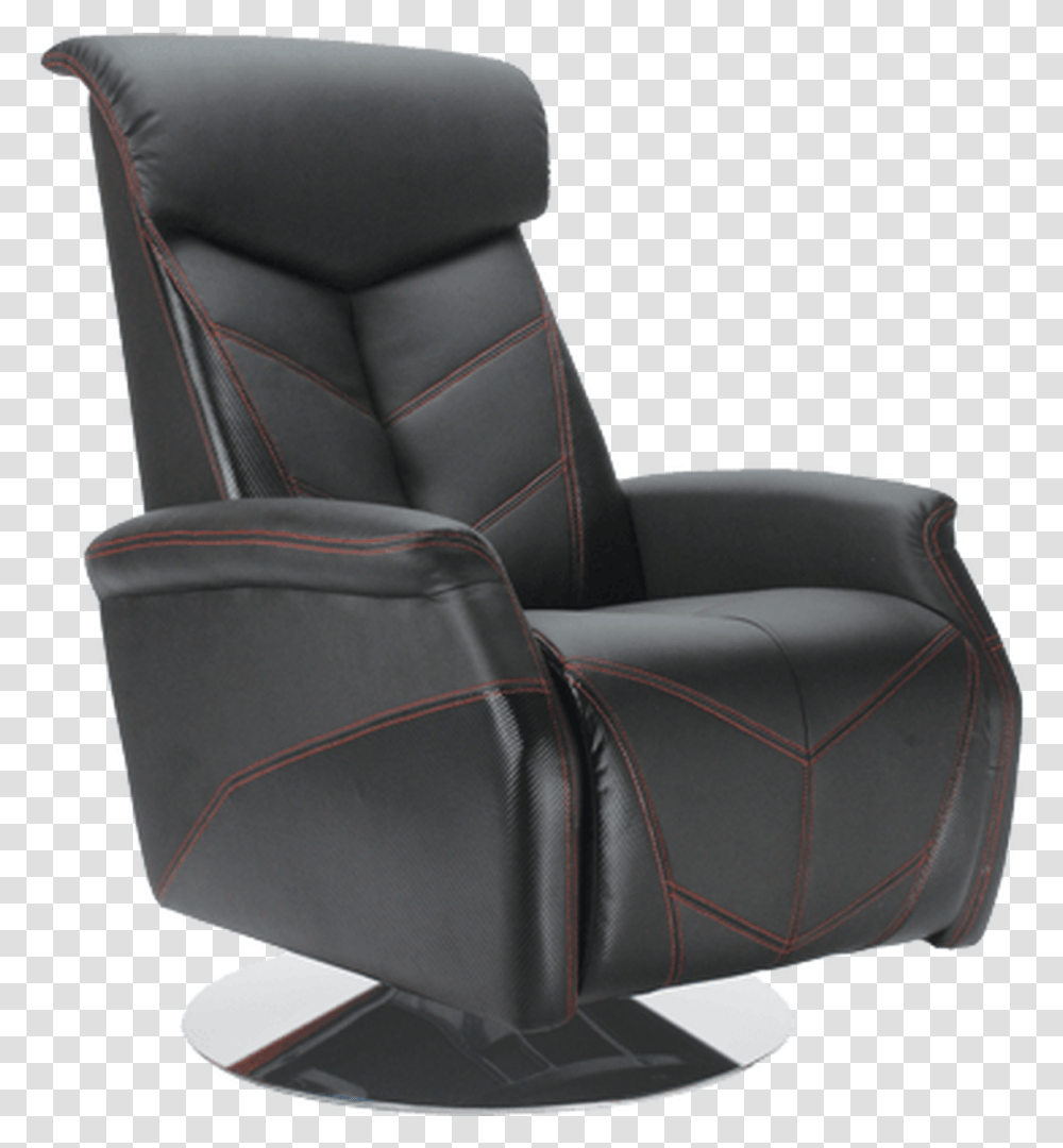 Carbon Fiber Style Leatherette Recliner, Chair, Furniture, Armchair Transparent Png