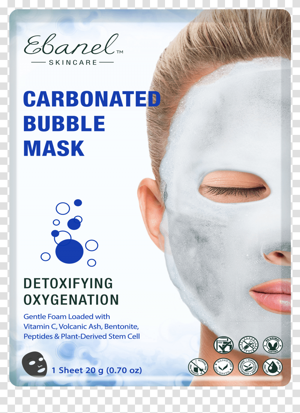 Carbonated Bubble Mask PackData Max Width 2048 Ebanel Carbonated Bubble Mask, Head, Face, Person, Jaw Transparent Png