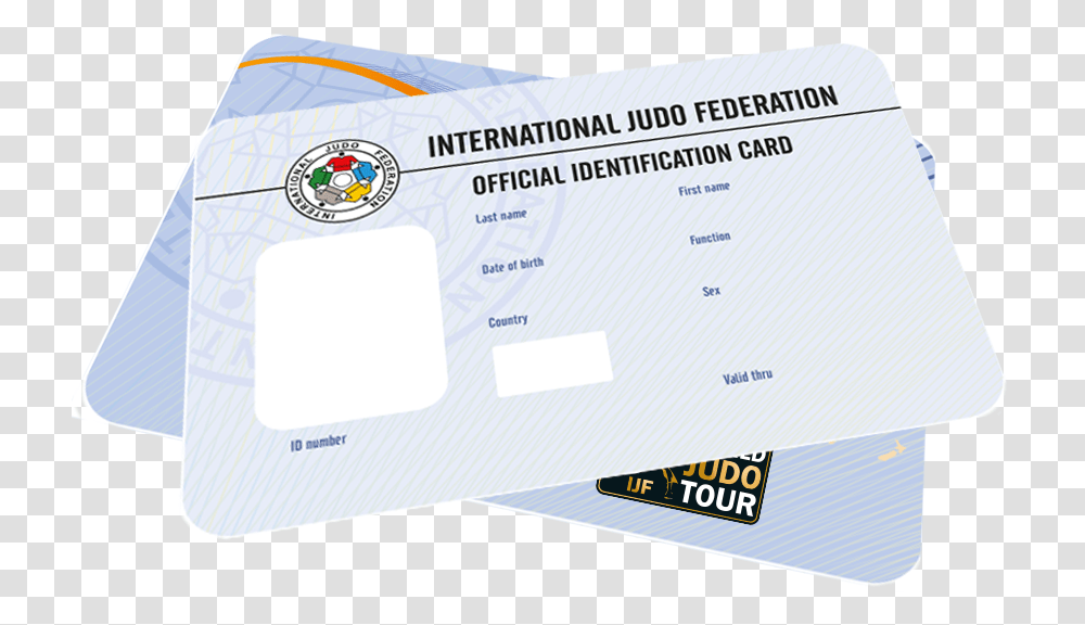 Card International Judo Federation Ijf, Document, Driving License, Business Card Transparent Png