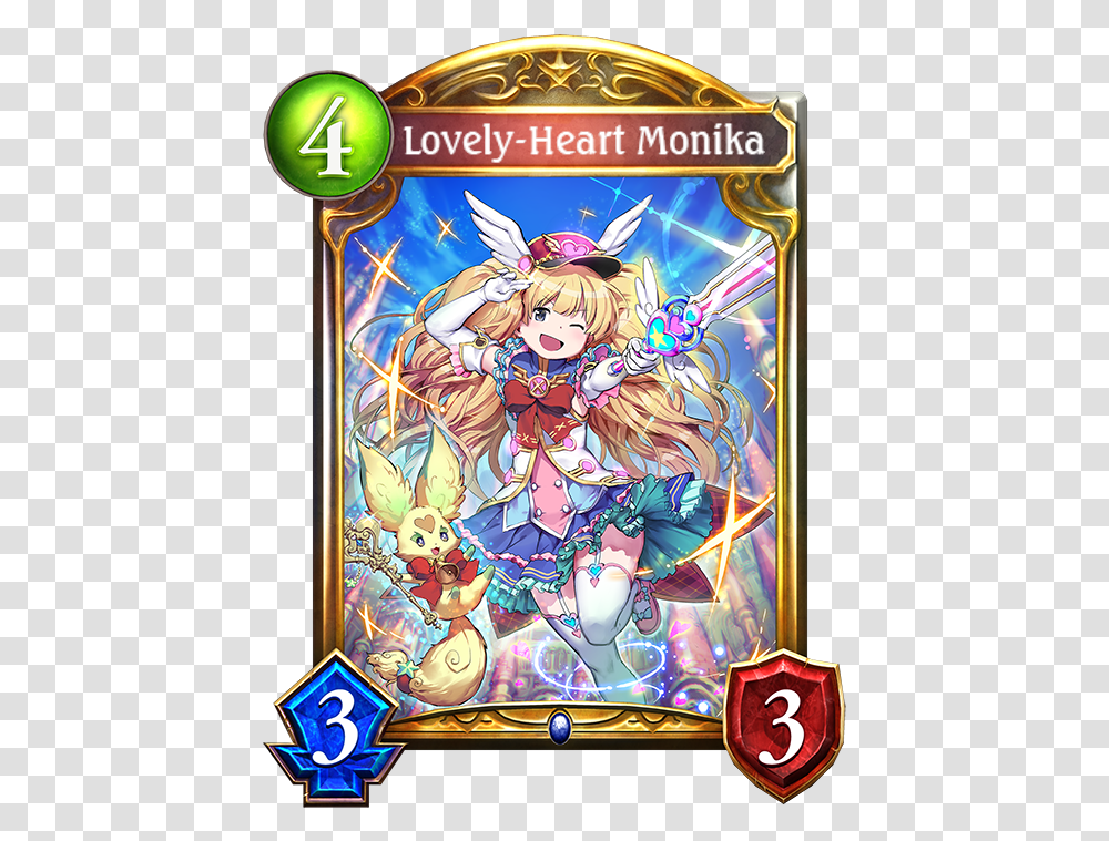 Card Lovely Heart Monika, Arcade Game Machine, Person, Human, Comics Transparent Png