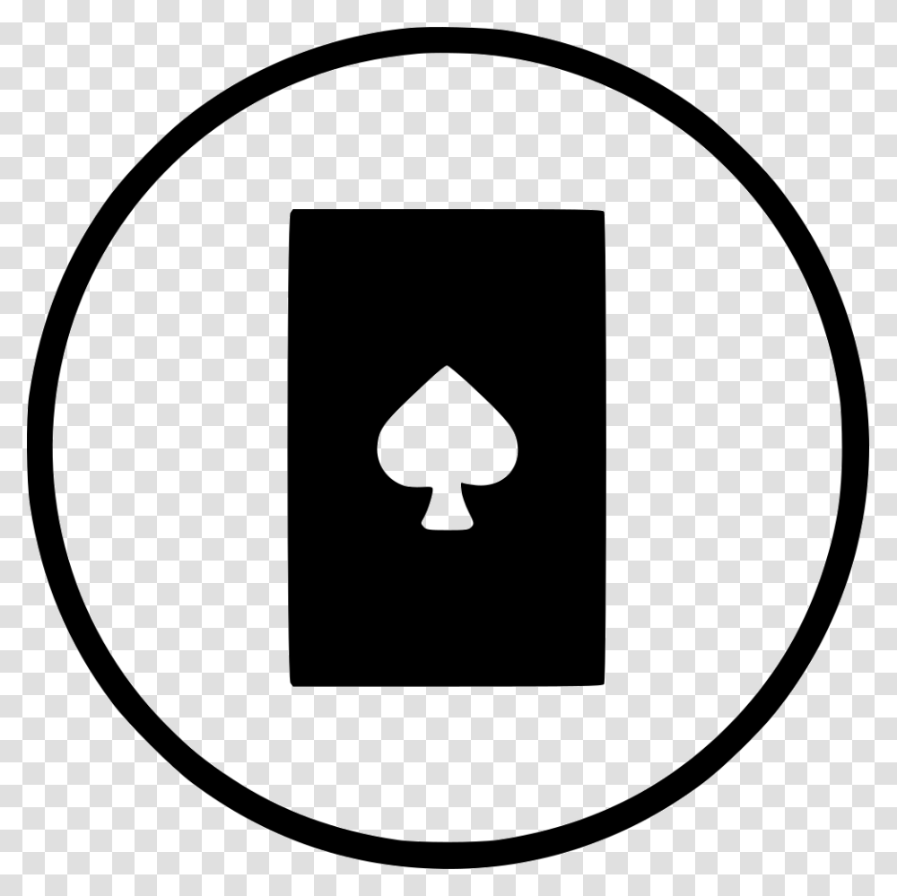 Card Spadepoker Casino Playing Gamble Blackjack Pause Button Background, Logo, Trademark Transparent Png