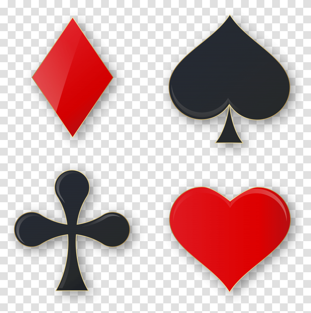 Card Suits Clip Art, Heart, Label Transparent Png