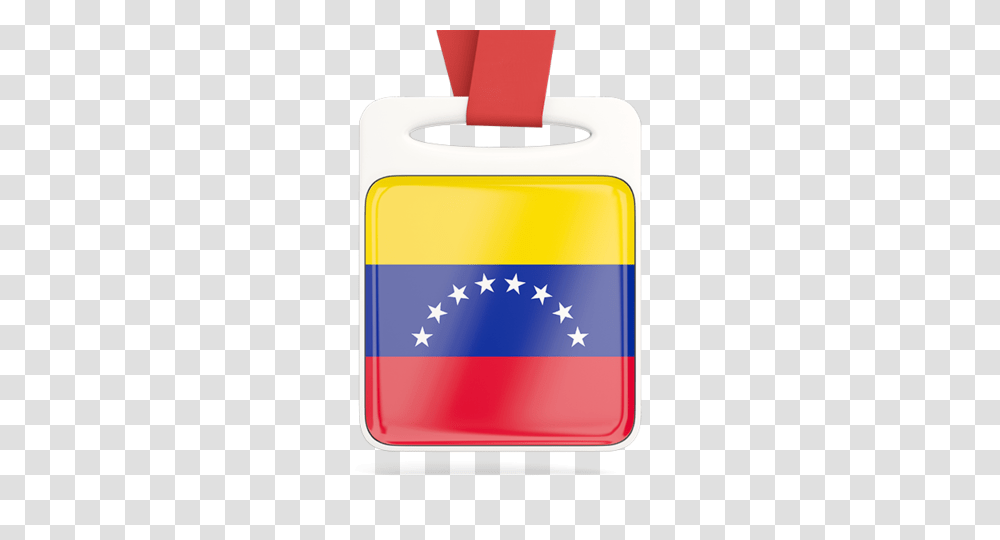 Card With Ribbon Illustration Of Flag Of Venezuela, Paper, Tissue, Paper Towel Transparent Png
