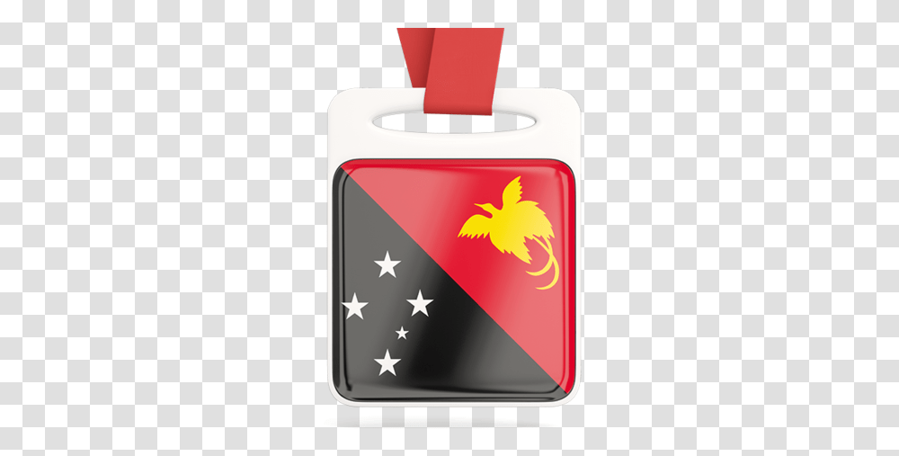 Card With Ribbon Melanesian Flag, Appliance, Tin Transparent Png