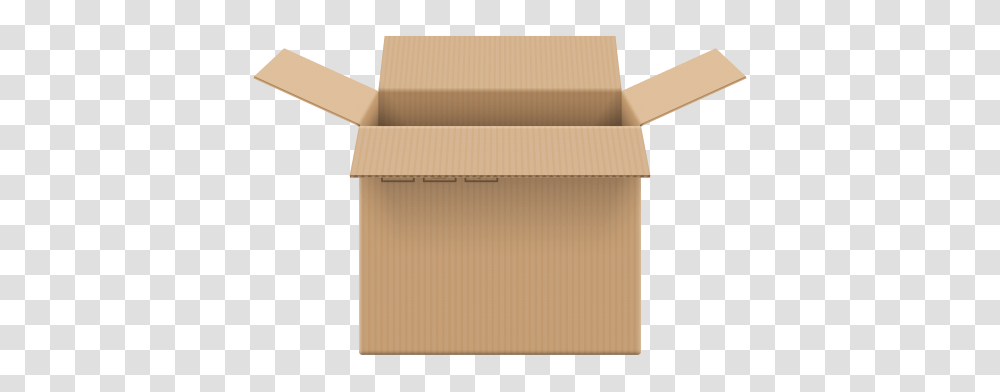 Cardboard Box Open Clip Art, Carton, Package Delivery Transparent Png