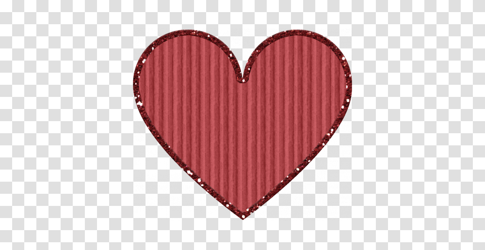 Cardboard Glitter Heart, Rug, Label Transparent Png