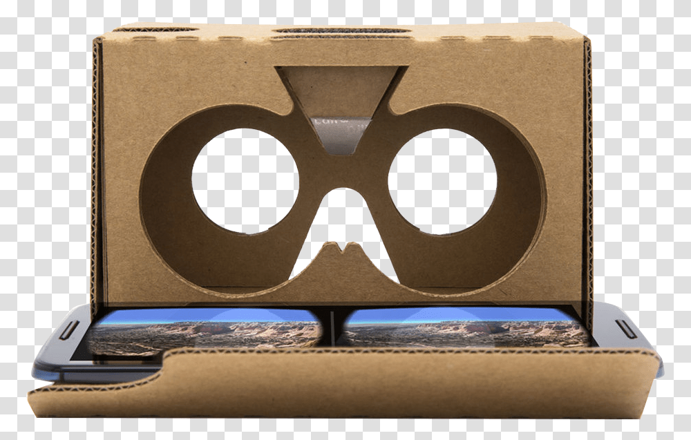 Cardboardheadset Samsung Gear And Google Cardboard, Carton, Box, Package Delivery Transparent Png